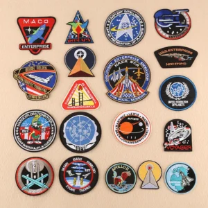 Space Spacecraft Embroidery Patches on clothing