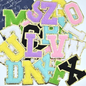 A-Z Embroidered Name Chenille Letter Patches