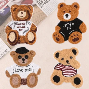 Plush Bear Hand-sewn Embroidery Patches