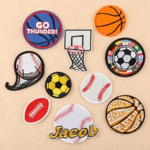Basketball  Football Embroidered Patches Iron on