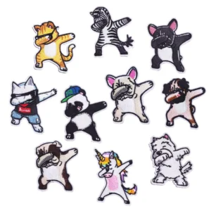 Hippie Dog Embroidered Iron patch