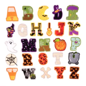 A-Z Halloween Letters Patches