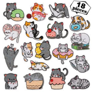 Cartoon Cat Embroidery Patches