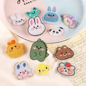 Cartoon Cute Dinosaur Rabbit Embroidery Patches