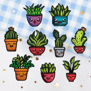 Cute Creative Potted Plants Patches