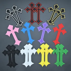 10PCS Latin Cross Embroidery Patches