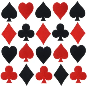 Playing Cards Spades Embroidery Iron Patches