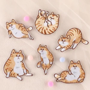 Cute kitten Embroidered Patches DIY