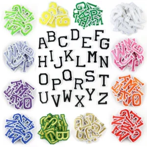 Color Embroidery English Letter Patches