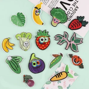 5PCS Vegetable Fruit Embroidery Patch