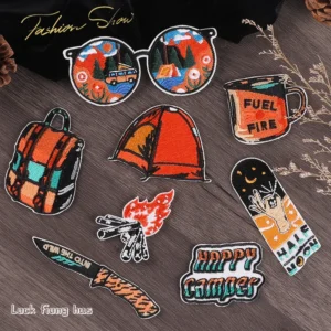Creative Tent Camping Camping Outdoor Patches